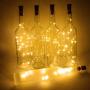 Wine Bottle Lights with Cork 20 LED Copper Wire String Lights, Pack of 6 Battery Operated Starry String Led Lights for Bottles DIY Christmas Wedding Party Decoration (Warm White)