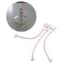 Yosoo 7Pcs Oil Lantern Wick Heat-Resistant Kerosene Wick for Ceramic Holders Torch Wine Bottle Oil Candle Lamp 4inch