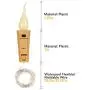 ALED LIGHT Candle Bottle Light, 6 pcs Wine Bottles Cork Lights with Flameless Candle Light 100cm 20 LEDs Silver Wire String Light Battery Powered Starlight for Christmas, Wedding, Party, Decoration