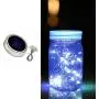 zuoshini Solar Mason Jar Lights Hanging Solar Mason Jar Lid Lights Solar Garden Lights Mason Jars with Lids Solar Jar Lid String Lights LED Waterproof Fairy Jar Lids Lights (Not Including jar)