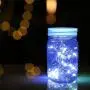 zuoshini Solar Mason Jar Lights Hanging Solar Mason Jar Lid Lights Solar Garden Lights Mason Jars with Lids Solar Jar Lid String Lights LED Waterproof Fairy Jar Lids Lights (Not Including jar)
