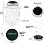 OxyLED 6 Pack Mason Jar Solar Lights + Solar String Lights Outdoor