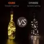 Wine Bottle Lights with Cork, Ymenow 6pcs LED String Lights 6.56Ft Battery Operated Fairy Light with 20 LEDs for Home Bedroom Party Decoration – Warm White