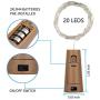 LEDIKON 20 Pack 20 LED Wine Bottle Lights with Cork,3.3Ft Silver Wire Warm White Cork Lights Battery Operated Fairy Bottle Lights for Wedding Party Wine Liquor Bottles Bar Décor