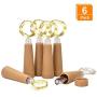 String led Wine Bottle with Cork 20 LED Bottle Lights Battery Cork for Party Wedding Christmas Halloween Bar Decor - Warm White