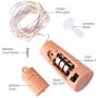 MUCH 30 LED Bottle String Lights, Wine Bottle Lights Copper Wire with Cork, Battery Operated Starry Lights for DIY Halloween Christmas Wedding Party Decor Indoor Outdoor Decoration (Warm White)
