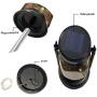4 Pack Yeuago Solar Lantern Outdoor Backyard Decor Hanging Mason Jar Solar Lights with 30 Led Lights Retro Design Waterproof Garden Decor for Outside(Warm Light)