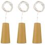 EIISON Spark Wine Bottle Lights,Starry Bottle Lamp Kit, Cork Shape Striping Lights,15-MicroLED, Copper Wire, Battery Light,Rope Lamp,6 Pack (White