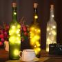 MUCH 30 LED Bottle String Lights, Wine Bottle Lights Copper Wire with Cork, Battery Operated Starry Lights for DIY Halloween Christmas Wedding Party Decor Indoor Outdoor Decoration (Warm White)