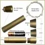 LOFTPLUS Bottle Lights Golden Metal Warm White Lights 1AA Battery-Operated with Daily Timer 6hours Blinking & All The Time On Modes