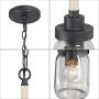 Optimant Lighting Mason Jar Pendant Lighting, Mini Farmhouse Hanging Light Fixture for Kitchen Island, Hallway, Sink, Foyer and Bedroom