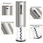 Electric Wine Opener, Gokilife Wine Bottle Corkscrew Opener with Foil Cutter, One-click Button Rechargeable Wine Bottle Openers with LED Light for Home Party Restaurant (Silver) Electric Wine Opener, Gokilife Wine Bottle Corkscrew Opener with Foil Cutter, One-click Button Rechargeable Wine Bottle Openers with LED Light for Home Party Restaurant (Silver)