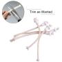 Lamp Wick - Delaman Ceramic Holders Torch Wine Bottle Oil Candle Lamp Fiber Ceramic Heat-Resistant Kerosene Wick 7Pcs