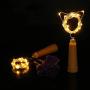 String led Wine Bottle with Cork 20 LED Bottle Lights Battery Cork for Party Wedding Christmas Halloween Bar Decor - Warm White