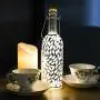 Holitown Wine Bottle Lights, White Leaf Mosaic Wine Bottle Lantern, Battery Powered, Decortive Bottle for Summer Beach Theme Party, Home, Wedding, Bars(1 Pack) (White Leaf) Holitown Wine Bottle Lights, White Leaf Mosaic Wine Bottle Lantern, Battery Powered, Decortive Bottle for Summer Beach Theme Party, Home, Wedding, Bars(1 Pack) (White Leaf)