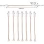 Yosoo 7Pcs Oil Lantern Wick Heat-Resistant Kerosene Wick for Ceramic Holders Torch Wine Bottle Oil Candle Lamp 4inch