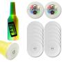 Xfunjoy LED Coaster, LED Sticker Lights, LED Bottle Lights Cup Holder Lights for Wine Liquor Bottle, Bottle Sparklers for Champagne, Party, Bar 12Pcs ,Colorful