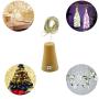 LiXiongBao 2 Pack 6.6 Ft Solar Powered Wine Bottle Lights,20 LED Waterproof Warm White Cork Shaped Fairy String Lights for Wedding,Christmas,Halloween,Outdoor,Holiday,Garden,Patio,Pathway,Lawn Decor