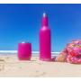 Insulated Bottle and Tumbler Set - Double Walled Stainless Steel 25 Oz Wine Bottle and 2 Pack 12 Oz Insulated Wine Tumbler Tumblers With Lid for Hot or Cold Drinks Travel Wine Glass (Pink)