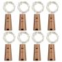 mifengda 16 Pack Wine Bottle Lights 8 Color Cork Shaped 20 Micro LEDs Wire Bottle Lights Battery Powered Copper Wire Lights Artificial Cork Wine Bottle Fairy Lights (2m/7.2ft)+20Pcs Extra Batteries