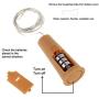 Wine Bottle Lights with Cork 6 Pack-3 Dimmable Modes 6 Spare Battery - for DIY, Party, Decor, Christmas, Halloween,Wedding(Warm White)