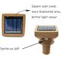 Square 8 Pack Solar Powered Wine Bottle Lights, 20 LED Waterproof Copper Cork Lights for Wedding, Christmas, Holiday, Garden, Patio, Pathway, Outdoor (Warm White)