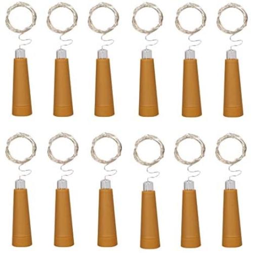 Wine Bottle String Lights,12 Pack 10 LEDs 36.5 Inch AAA Battery Powered Warm White Wine Bottle Cork Stopper Lights for Bottle DIY,Table Decorations,Christmas,Wedding,Party,Study,Bar Decoration.