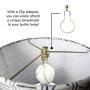 DIY Bottle Lamp Kit - Lamp Making Kits Allow You to Make a Wine Bottle Lamp or Other Bottle Lamps - Make-a-Lamp Kit Using a Lamp Kit for Liquor Bottle (Nickel Finish with Silver Cord)