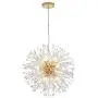 Modern Crystal Chandelier Light Fixture with 8/9-Lights, Firework ​Sputnik Chandeliers Hanging Pendant Lamps Suitable for Dining Room Bedroom Kitchen Living Room Hall Corridor(Gold, 19.69in)