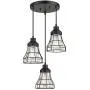 Industrial Pendant Light VICNIE 3-Lights Metal Caged Vintage Hanging Light Fixtures with Seeded Glass Lampshade for Dining Living Room Kitchen Industrial Pendant Light VICNIE 3-Lights Metal Caged Vintage Hanging Light Fixtures with Seeded Glass Lampshade for Dining Living Room Kitchen