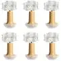 Tatasay Bottle Lights with Cork 2.6ft Silver Wire 9LED Fairy Mini String Light for Liquor Bottles Crafts Party Wedding Decor, 6 Pack