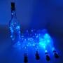 UNIQLED 10 Packs 20 LED Wine Bottle Cork Starry String Lights Battery Operated Fairy Night Wire Lights for DIY Wedding Decor Party Christmas Holiday Decoration (Blue)