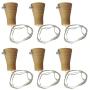 Qzc Pack pf 6 Bottle Lights,Solar Wine Bottle Cork Lights 39inch 10 LED Ultra Bright Copper String Starry LED Lights forSolar Wine Bottle Cork Lights(Bottle NOT Included) (White)