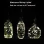 LOFTPLUS Bottle Lights Golden Metal Warm White Lights 1AA Battery-Operated with Daily Timer 6hours Blinking & All The Time On Modes