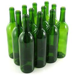 Bottle Tree Creations by Jerry Swanson 12-750 ml green Claret Glass Wine Bottles For Your Bottle Tree