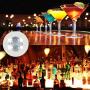 Xfunjoy LED Coaster, LED Sticker Lights, LED Bottle Lights Cup Holder Lights for Wine Liquor Bottle, Bottle Sparklers for Champagne, Party, Bar 12Pcs ,Colorful
