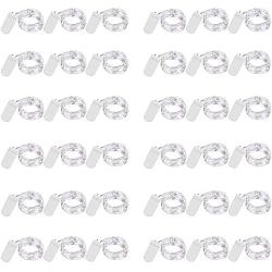 36 Pack Fairy Lights Battery Operated, Cynzia 20 LED 6.6ft/2m Starry String Lights, Waterproof Mini Silver Wire Firefly Lights for Mason Jar DIY, Wedding Christmas Decor (Cold White)