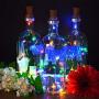 Simplelight Pack of 6 Bottle Cork String Lights,Battery Operated Wine Bottle Copper String Lights (Multi Color)