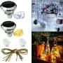 WISMAN Solar Wine Bottle Lights,Diamond Wine Cork Lights 2 Pack 20LED Bottle String Lights Solar Powered Outdoor Waterproof Copper Wire Lights for Bedroom Decor, Christmas Party Wedding Decorations