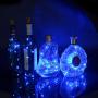 LRCXL 9 PCS Wine Bottle Cork String Lights - 18inch/ 47cm 10 LED Silver Wire Lights Starry LED Lights for Bottle DIY, Halloween Party, Christmas, Wedding Decoration (Blue)