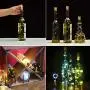 VOOKRY Wine Bottle Lights with Cork,20 LED Battery Operated Fairy String Lights Mini Copper Wire Bottle Lights for DIY, Party，Decor，Christmas,Thanksgiving Day,Wedding(Warm White 8 Pack)