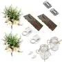 Wall Sconces Mason Jar Sconces Set of 2, Rustic Home Decor Wall Wood Art Fairy Lights,Dark Gray Wood Board,Wall Home Deco, Living Room (Brown) Wall Sconces Mason Jar Sconces Set of 2, Rustic Home Decor Wall Wood Art Fairy Lights,Dark Gray Wood Board,Wall Home Deco, Living Room (Brown)