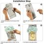 Rustic Mason Jar Sconces, Handmade Silk Flower Arrangement, EuroBird Farmhouse Wall Decorative Mason Jars with 5M LED Strip Lights for Living Room,&nb