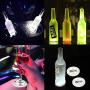 LED Coaster,12 Pack Light Up Coasters,LED Bottle Lights,Bottle Glorifier,LED Sticker Coaster Discs Light Up for Drinks,Flash Light Up Cup Coaster Flashing Shots Light (Cool-White)
