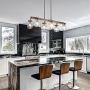 Mason Jar Chandelier, 6-Light Kitchen Island Lighting, 27.5& Farmhouse Chandelier for Dining Room with Glass Shades Mason Jar Chandelier, 6-Light Kitchen Island Lighting, 27.5& Farmhouse Chandelier for Dining Room with Glass Shades