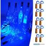UNIQLED 10 Packs 20 LED Wine Bottle Cork Starry String Lights Battery Operated Fairy Night Wire Lights for DIY Wedding Decor Party Christmas Holiday Decoration (Blue)