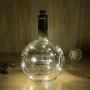 LOFTPLUS Bottle Lights Golden Metal Warm White Lights 1AA Battery-Operated with Daily Timer 6hours Blinking & All The Time On Modes