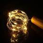 Fairy String Lights 15 Pack 6.5 Feet 20 LED Wine Bottle Cork Lights Battery Operated Flexible Starry Lights for DIY Party Wedding Bedroom Festival Halloween Bar Jar Lamp Decoration(Warm White)