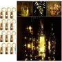Adecorty Wine Bottle Lights with Cork - Silver Wire Cork Lights for Bottle 12 Pack 6.5ft 20 LED Bottle Lights Battery Powered Christmas String Lights for Party Halloween Wedding Christmas (Warm White) Adecorty Wine Bottle Lights with Cork - Silver Wire Cork Lights for Bottle 12 Pack 6.5ft 20 LED Bottle Lights Battery Powered Christmas String Lights for Party Halloween Wedding Christmas (Warm White)
