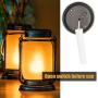 Solar Hanging Lanterns Outdoor 2 Pack,ANTSBOOM Mason Jar Lantern Waterproof Flickering Flame Solar Lanterns with Retro Desgin for Patio Garden Yard Pathway Decoration